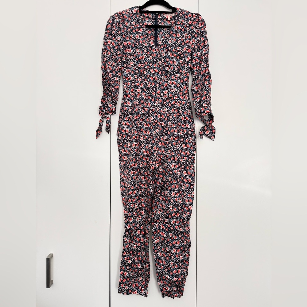 Chic Rebecca Taylor Silk Floral Jumpsuit